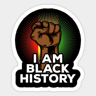 I Am Black History Sticker